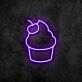 Cupcake mit Kirsche LED-Neonschild für Café und Bäckerei