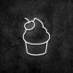 Cupcake mit Kirsche LED-Neonschild für Café und Bäckerei