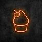 Cupcake mit Kirsche LED-Neonschild für Café und Bäckerei
