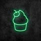 Cupcake mit Kirsche LED-Neonschild für Café und Bäckerei