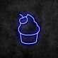 Cupcake mit Kirsche LED-Neonschild für Café und Bäckerei