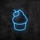 Cupcake mit Kirsche LED-Neonschild für Café und Bäckerei