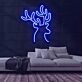 Hirschkopf mit Geweih LED-Neonschild Wohnzimmer Bar