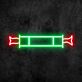 Nezukos Bambusmotiv aus Demon Slayer LED-Neonschild