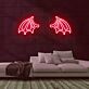 Drachenflügel LED-Neonschild für Bar und Gaming