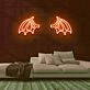 Drachenflügel LED-Neonschild für Bar und Gaming