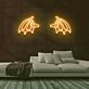 Drachenflügel LED-Neonschild für Bar und Gaming