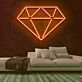 Diamant Symbol LED-Neonschild Wohnzimmer Schaufenster