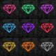 Diamant Symbol LED-Neonschild Wohnzimmer Schaufenster