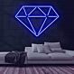 Diamant Symbol LED-Neonschild Wohnzimmer Schaufenster