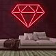 Diamant Symbol LED-Neonschild Wohnzimmer Schaufenster