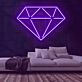 Diamant Symbol LED-Neonschild Wohnzimmer Schaufenster