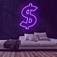 Dollarzeichen LED-Neonschild für Bar Club
