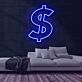 Dollarzeichen LED-Neonschild für Bar Club