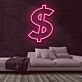 Dollarzeichen LED-Neonschild für Bar Club