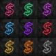Dollarzeichen LED-Neonschild für Bar Club