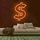 Dollarzeichen LED-Neonschild für Bar Club