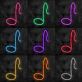 Musiknote LED-Neonschild Wohnzimmer Musikstudio