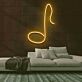 Musiknote LED-Neonschild Wohnzimmer Musikstudio