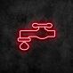Wasserhahn mit Tropfen LED-Neonschild für Bar und Restaurant