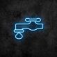 Wasserhahn mit Tropfen LED-Neonschild für Bar und Restaurant