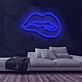 Lippen mit leicht geöffnetem Mund LED-Neonschild für Bar Club