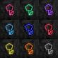 Blume mit Blatt LED-Neonschild Wohnzimmer Café