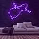 tanzende Frau Silhouette LED-Neonschild Wohnzimmer Bar