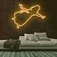 tanzende Frau Silhouette LED-Neonschild Wohnzimmer Bar