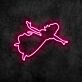 tanzende Frau Silhouette LED-Neonschild Wohnzimmer Bar