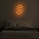 Dollarzeichen LED-Neonschild Schlafzimmer Wohnzimmer