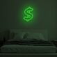 Dollarzeichen LED-Neonschild Schlafzimmer Wohnzimmer