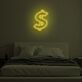 Dollarzeichen LED-Neonschild Schlafzimmer Wohnzimmer