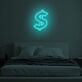 Dollarzeichen LED-Neonschild Schlafzimmer Wohnzimmer