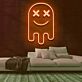 Geist mit X-Augen LED-Neonschild Gamingzimmer Bar
