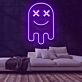 Geist mit X-Augen LED-Neonschild Gamingzimmer Bar