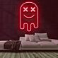 Geist mit X-Augen LED-Neonschild Gamingzimmer Bar