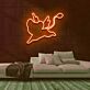 fliegendes Herz mit Flügeln und Schweif LED-Neonschild Wohnzimmer Schlafzimmer