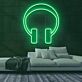 Kopfhörer LED-Neonschild Musikstudio Wohnzimmer