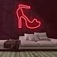 High Heel Schuh LED-Neonschild für Boutique Schaufenster