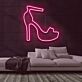 High Heel Schuh LED-Neonschild für Boutique Schaufenster