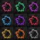 Silhouette eines fiktiven Monsters LED-Neonschild Gamingzimmer