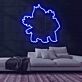 Silhouette eines fiktiven Monsters LED-Neonschild Gamingzimmer