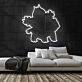 Silhouette eines fiktiven Monsters LED-Neonschild Gamingzimmer
