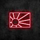 Sonnenstrahlen Flagge LED-Neonschild Wohnzimmer Bar