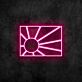 Sonnenstrahlen Flagge LED-Neonschild Wohnzimmer Bar