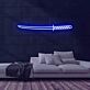 Samuraischwert LED-Neonschild für Gaming Raum
