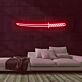 Samuraischwert LED-Neonschild für Gaming Raum