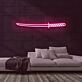 Samuraischwert LED-Neonschild für Gaming Raum