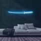 Samuraischwert LED-Neonschild für Gaming Raum